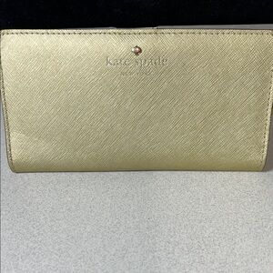 Kate Spade Metallic Gold Wallet